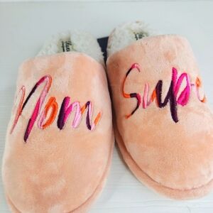 New Dluxe By Dearfoam Women SUPER MOM Elegant Mom Sleepers Pich Size 5-6